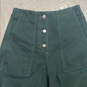 & other Stories wide legged green Jeans NWT SIZE 2